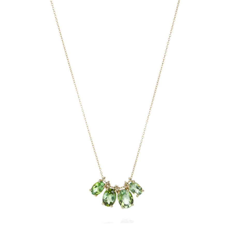 Nicole Landaw Oval Green Tourmaline Story Necklace | Quadrum Gallery