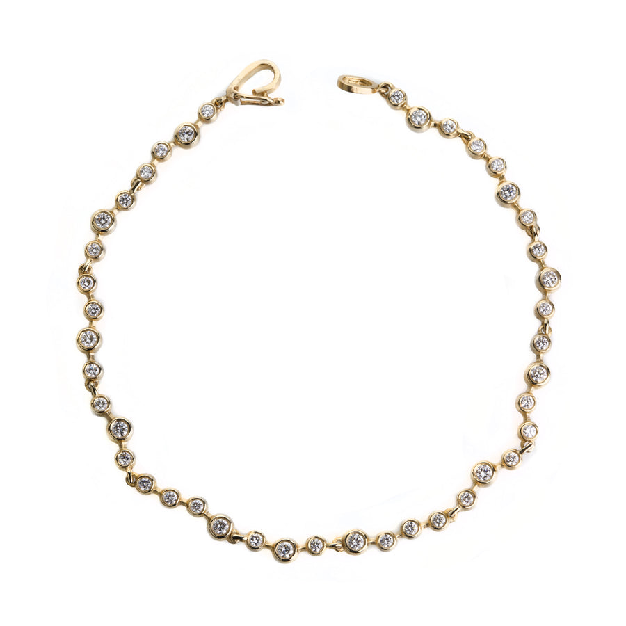Nicole Landaw Large White Diamond Riviera Bracelet | Quadrum Gallery