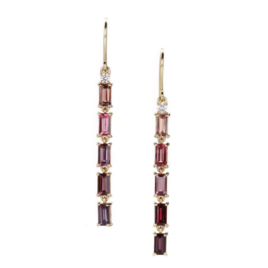 Nicole Landaw Spinel and Diamond Drop Earrings | Quadrum Gallery
