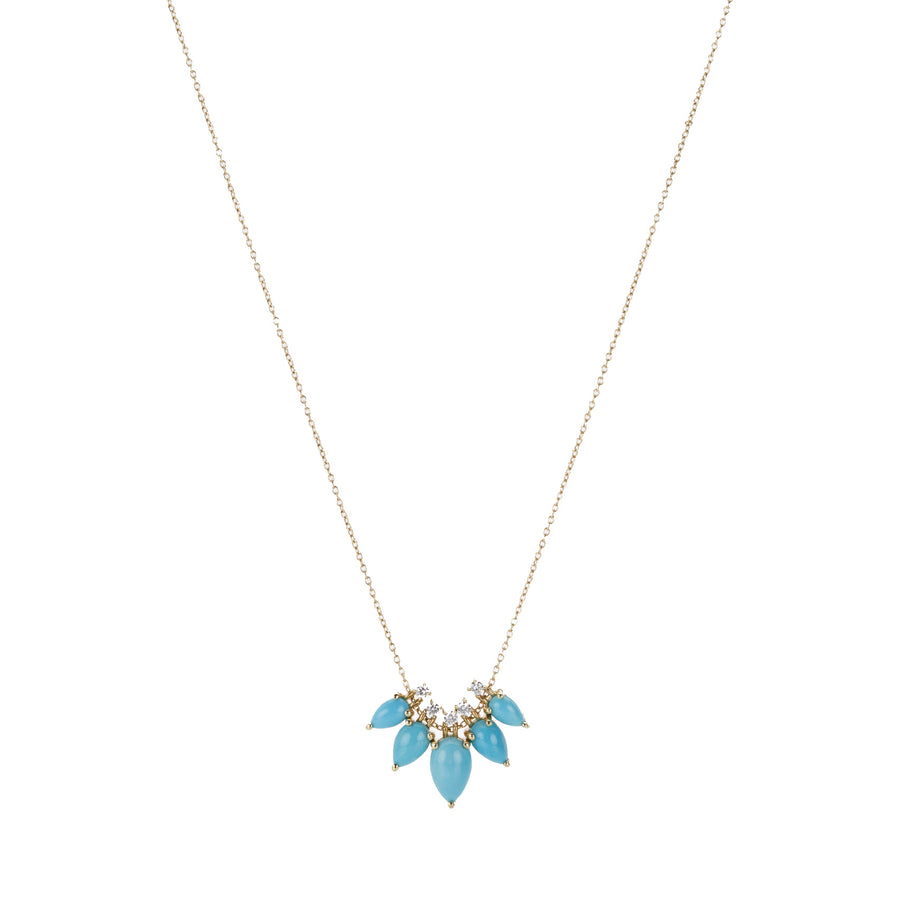 Nicole Landaw Turquoise and Diamond Story Necklace | Quadrum Gallery