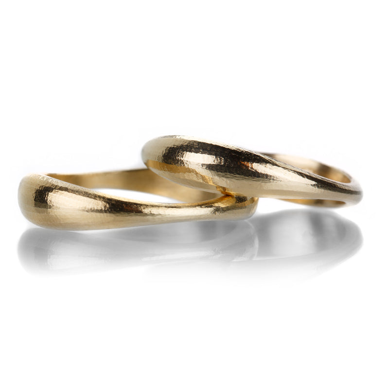 Nicole Landaw Hewn Gold Nesting Ring Duo | Quadrum Gallery