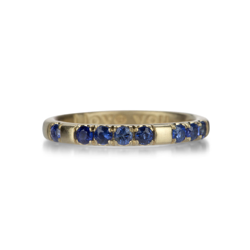 Nicole Landaw "I Love You" Band with Blue Sapphires | Quadrum Gallery