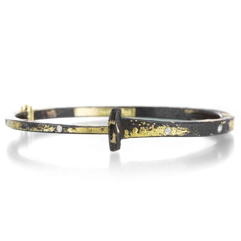 Pat Flynn Dust Nail Bracelet with 9 Diamonds | Quadrum Gallery