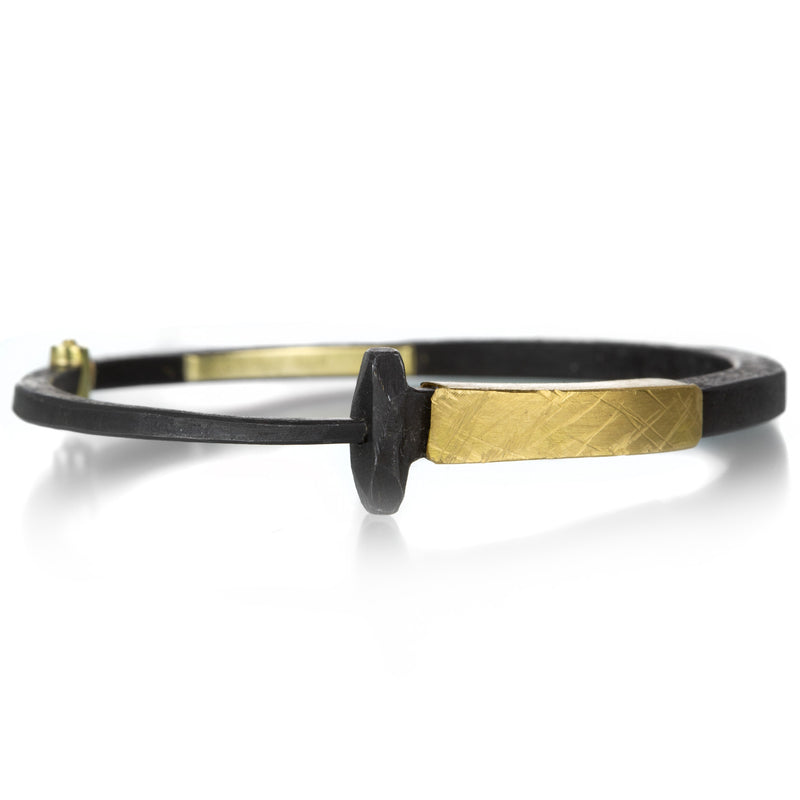 Pat Flynn 22k Yellow Gold Collar Iron Nail Bracelet | Quadrum Gallery