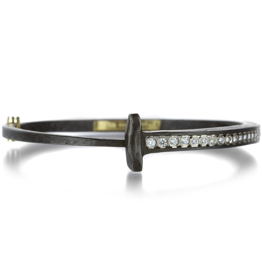 Pat Flynn Nail Bracelet with Tapered Diamond Stripe | Quadrum Gallery