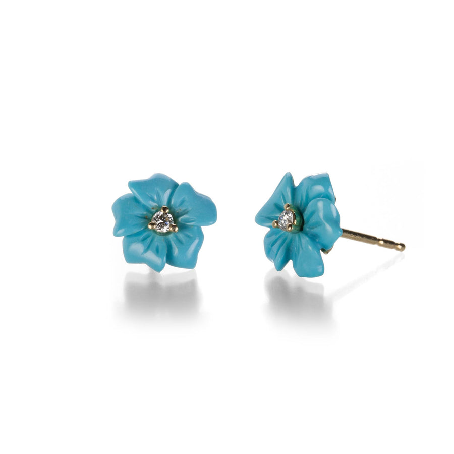 Paul Morelli Turquoise Flower Studs | Quadrum Gallery