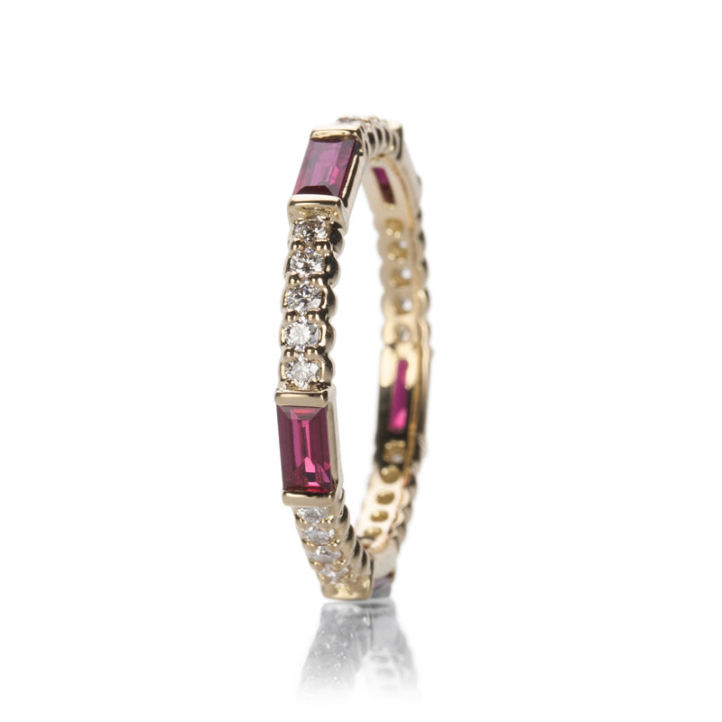 Paul Morelli Pinpoint Baguette Band with Ruby | Quadrum Gallery