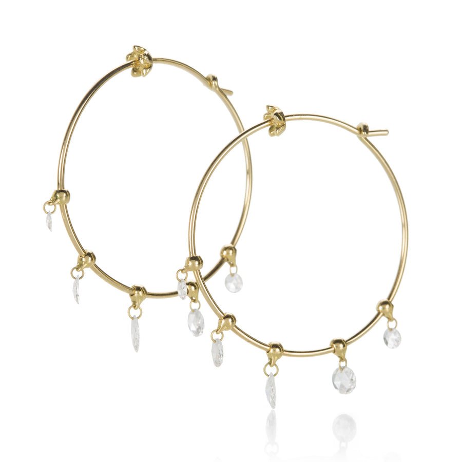 Paul Morelli Floating Diamond Hoops | Quadrum Gallery
