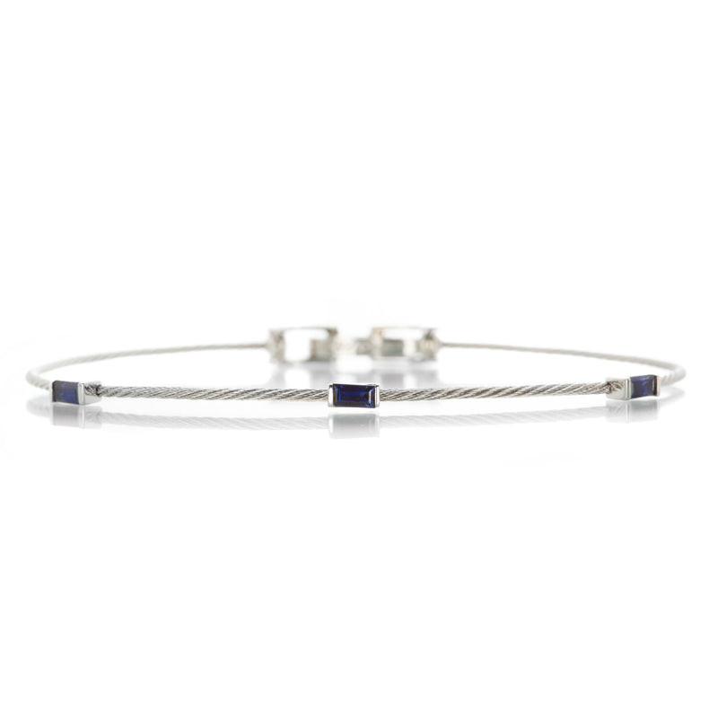 Paul Morelli Double Wire Bracelet with Blue Sapphires | Quadrum Gallery