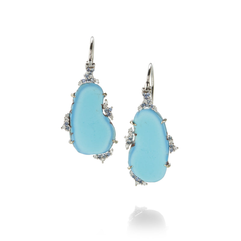 Paul Morelli Kazakhstan Turquoise Slice Earrings | Quadrum Gallery