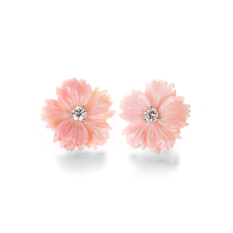 Paul Morelli Conch Flower Stud Earrings | Quadrum Gallery