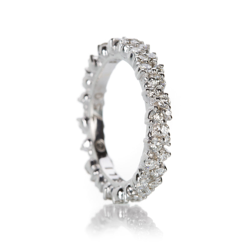 Paul Morelli 4mm White gold Confetti Ring | Quadrum Gallery