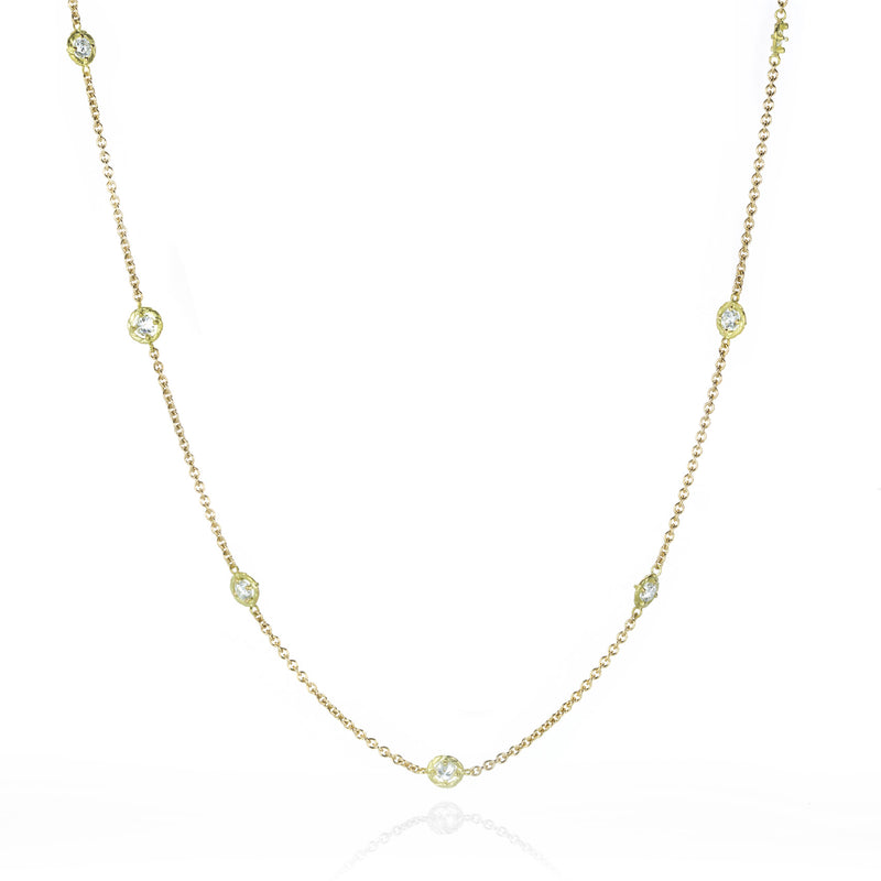 Paul Morelli Yellow Gold Nine Diamond Necklace | Quadrum Gallery