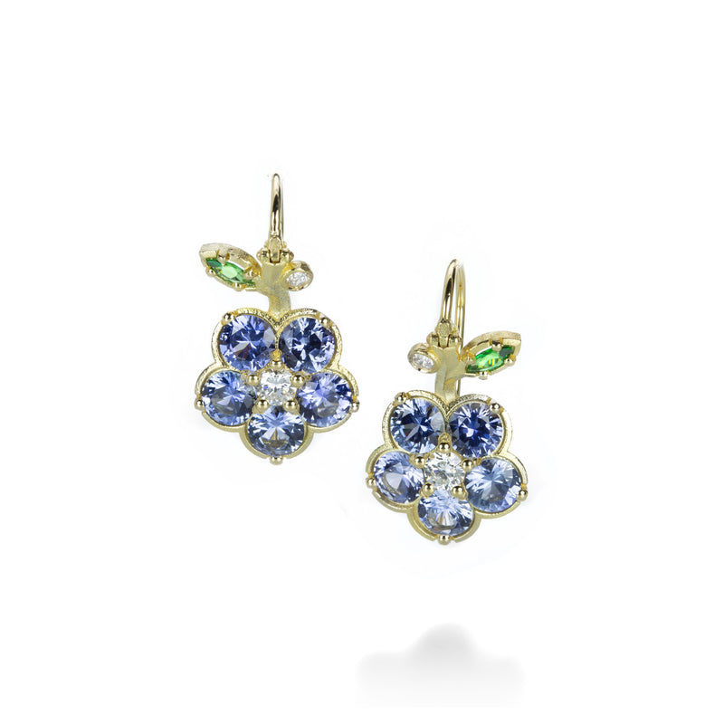 Paul Morelli Blue Sapphire Wild Child Flower Drop Earrings | Quadrum Gallery