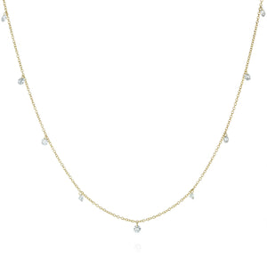 Paul Morelli 9 Stone Floating Diamond Necklace | Quadrum Gallery