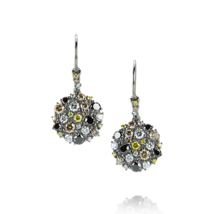 Paul Morelli Multicolored Diamond Confetti Circle Earrings | Quadrum Gallery