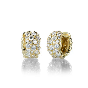 Paul Morelli 18k Yellow Gold Large Confetti Hoop Earrings | Quadrum Gallery