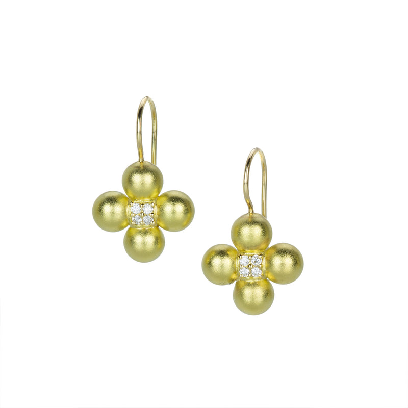 Paul Morelli Gold Bead Orit Diamond Wire Earrings  | Quadrum Gallery