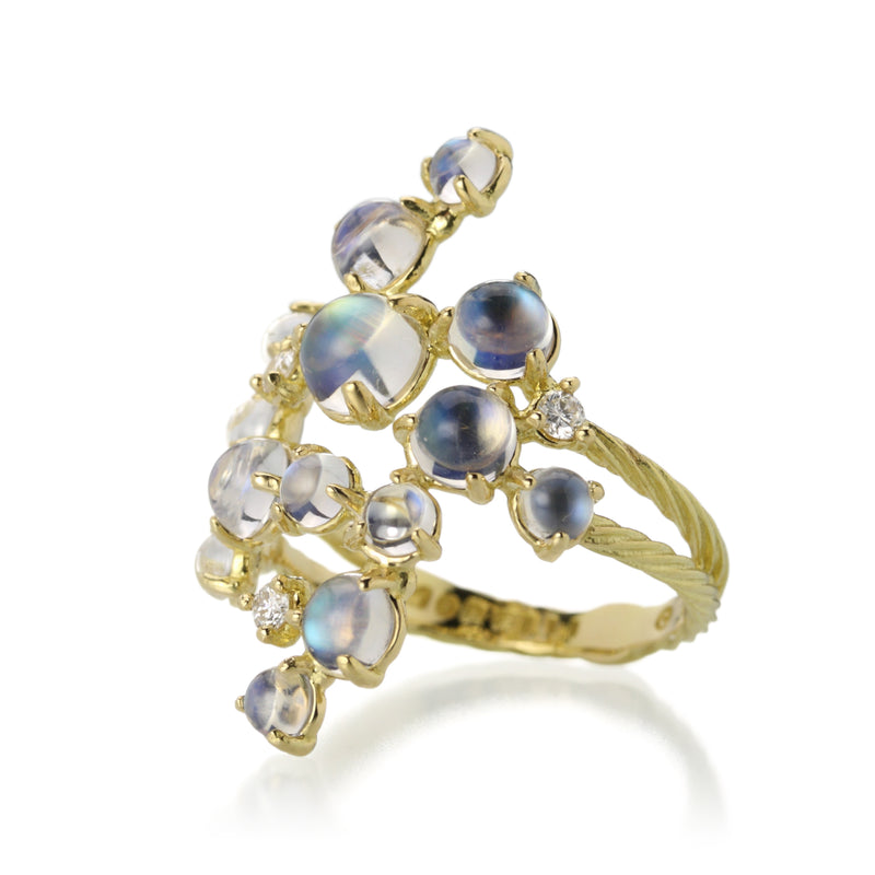 Paul Morelli Yellow Gold Bubble Cluster Moonstone Ring | Quadrum Gallery