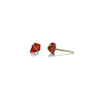 Page Sargisson Extra Small Carnelian Kite Studs | Quadrum Gallery