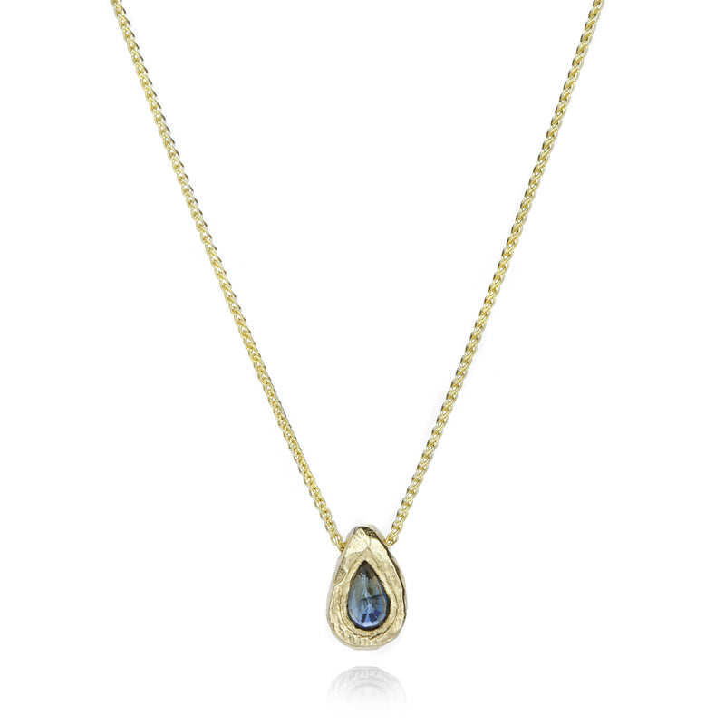 Page Sargisson Teardrop Blue Sapphire Pendant Necklace | Quadrum Gallery