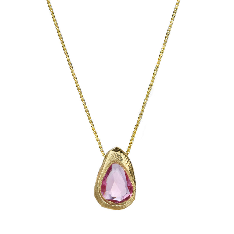 Page Sargisson Rose Cut Pink Sapphire Pendant Necklace | Quadrum Gallery