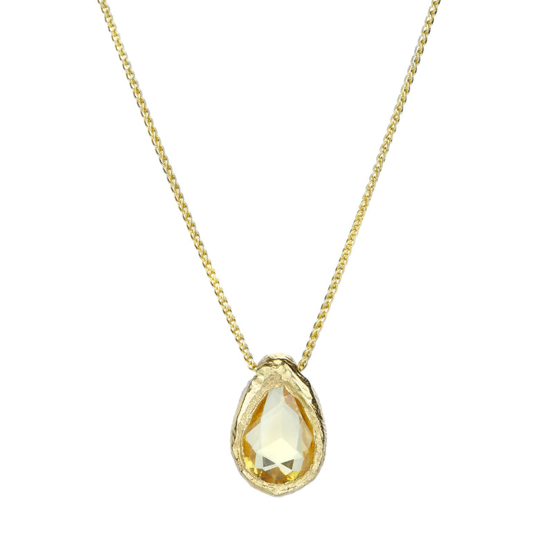 Page Sargisson Rose Cut Yellow Sapphire Pendant Necklace | Quadrum Gallery