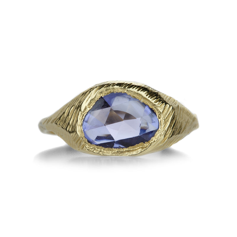 Page Sargisson Blue Sapphire Signet Ring | Quadrum Gallery