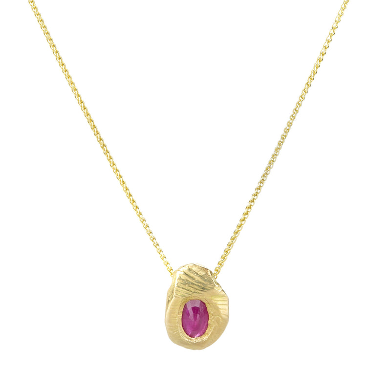 Page Sargisson Oval Ruby Pendant Necklace | Quadrum Gallery