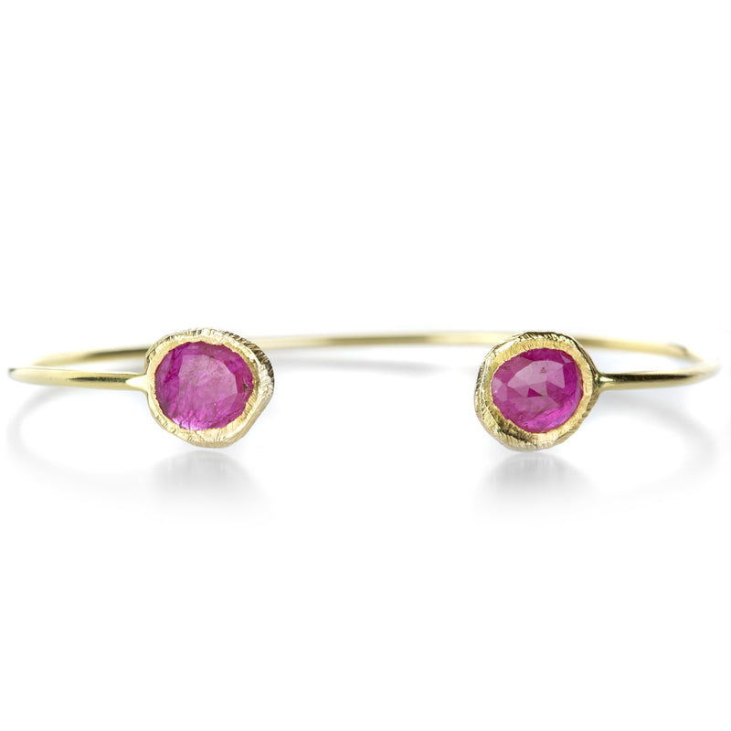 Page Sargisson Double Ruby Open Cuff  | Quadrum Gallery