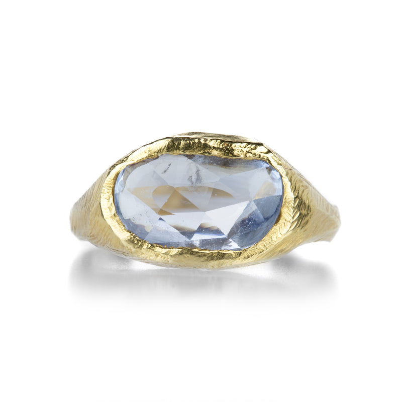 Page Sargisson Light Blue Sapphire Signet Ring | Quadrum Gallery