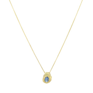 Page Sargisson Denim Blue Oval Sapphire Pendant Necklace | Quadrum Gallery