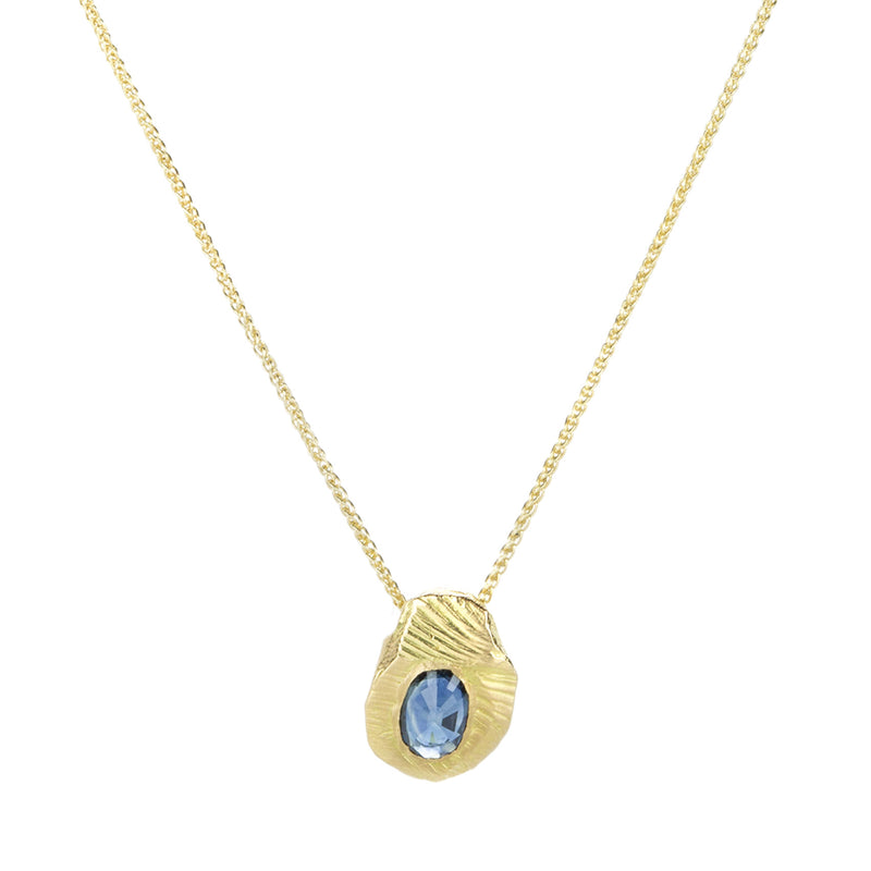 Page Sargisson Denim Blue Oval Sapphire Pendant Necklace | Quadrum Gallery