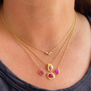 Page Sargisson Oval Pink Sapphire Pendant Necklace | Quadrum Gallery