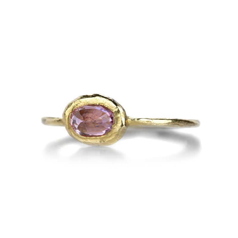 Page Sargisson Horizontal Oval Pink Sapphire Ring | Quadrum Gallery