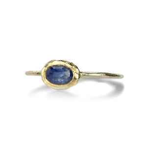 Page Sargisson Horizontal Oval Blue Sapphire Ring | Quadrum Gallery