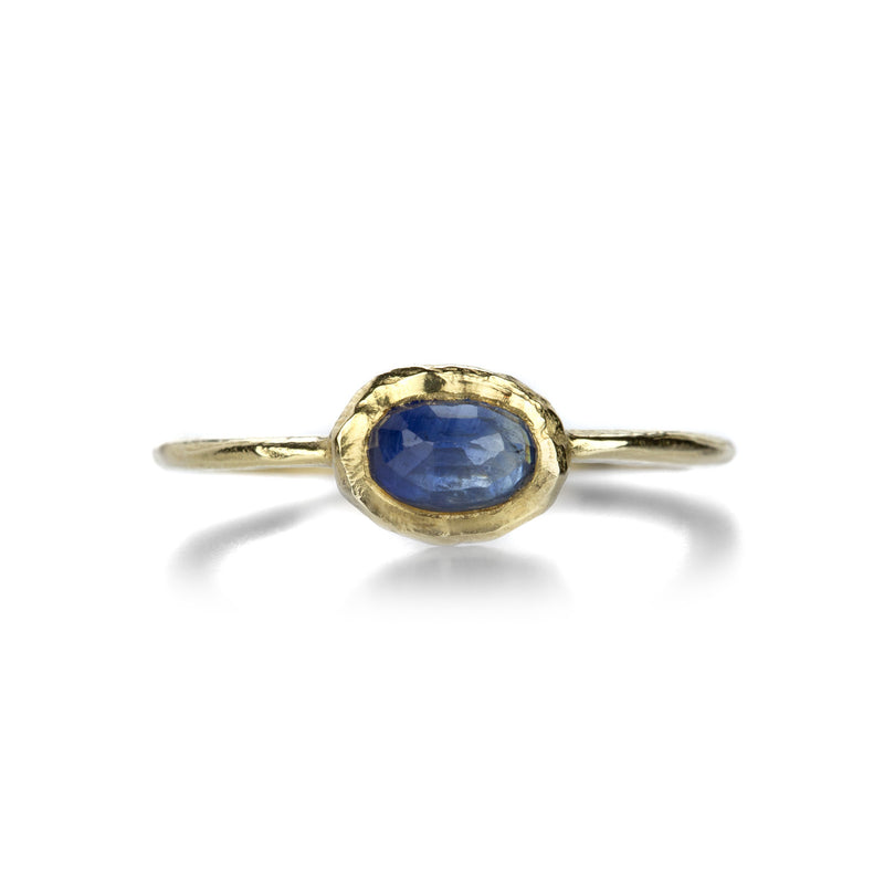 Page Sargisson Horizontal Oval Blue Sapphire Ring | Quadrum Gallery
