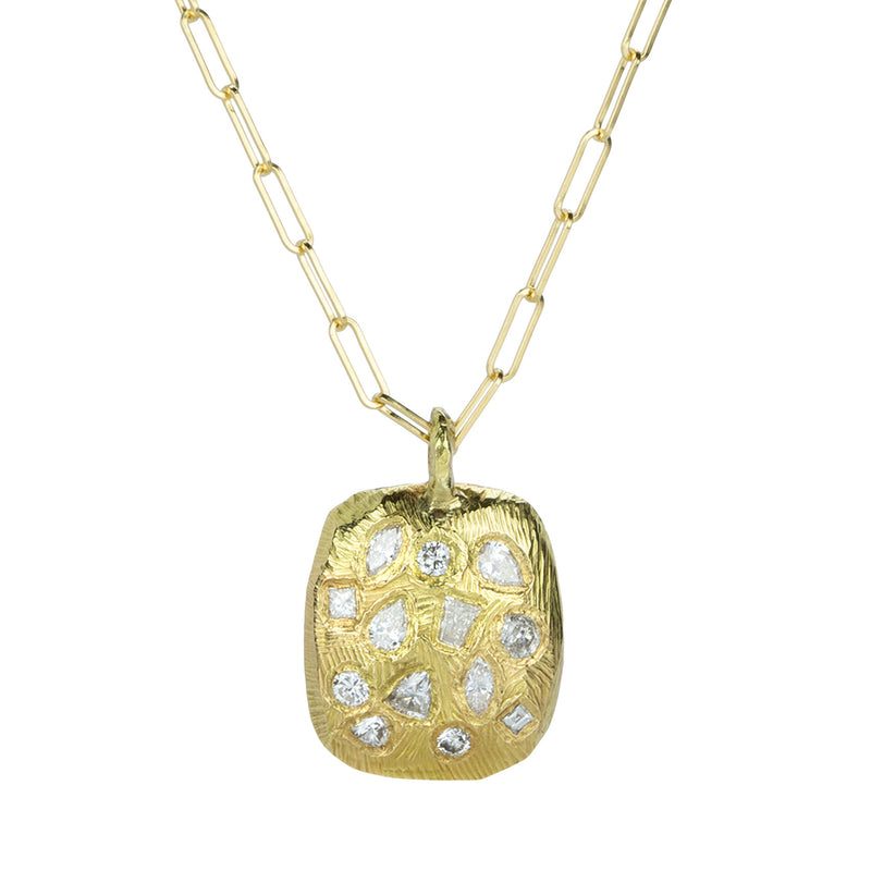Page Sargisson Hand Carved Diamond Tablet Necklace | Quadrum Gallery
