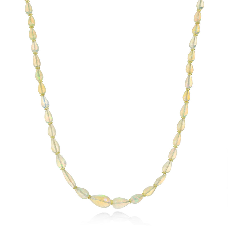 Petra Class Faceted Ethiopian Opal Necklace | Quadrum Gallery