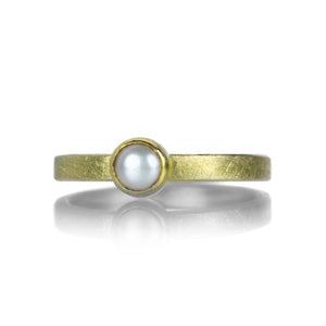 Petra Class Tiny Cultured Pearl Ring | Quadrum Gallery