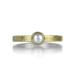 Petra Class Tiny Cultured Pearl Ring | Quadrum Gallery