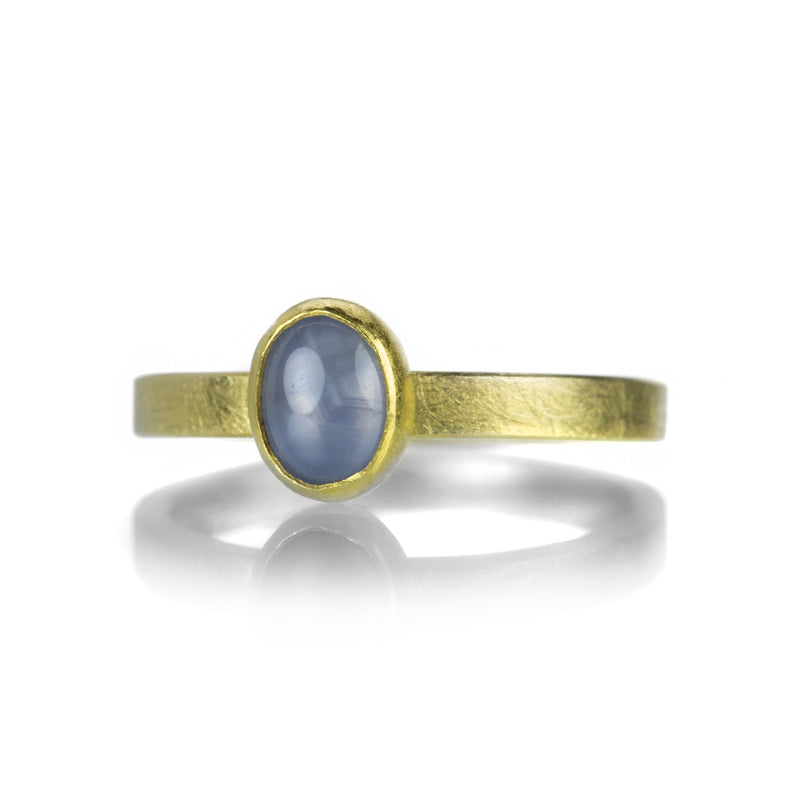 Petra Class Small Oval Blue Star Sapphire Ring | Quadrum Gallery