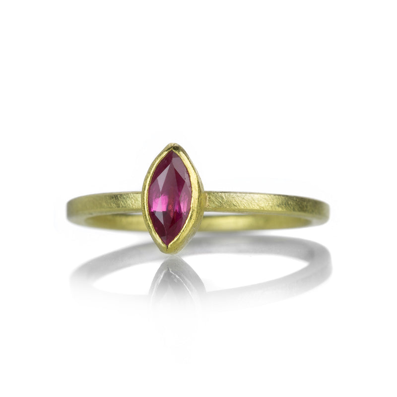 Petra Class Faceted Ruby Marquise Ring | Quadrum Gallery