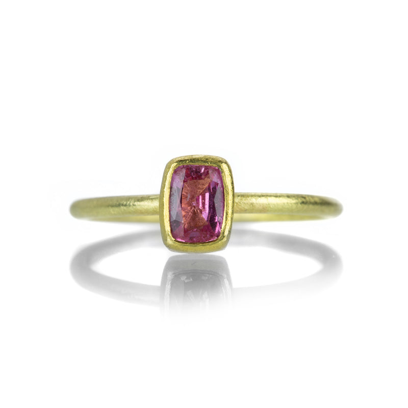 Petra Class Rectangular Faceted Pink Sapphire Ring | Quadrum Gallery