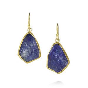 Petra Class Rough Tanzanite Drop Earrings | Quadrum Gallery