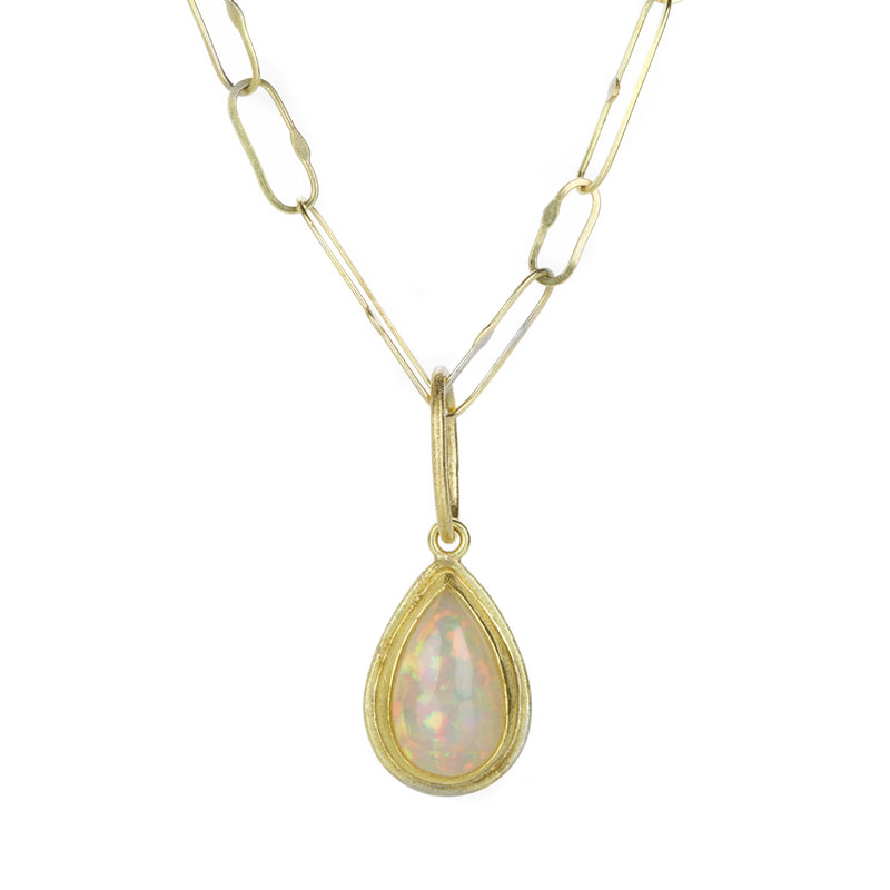 Petra Class Teardrop Ethiopian Opal Pendant (Pendant Only) | Quadrum Gallery