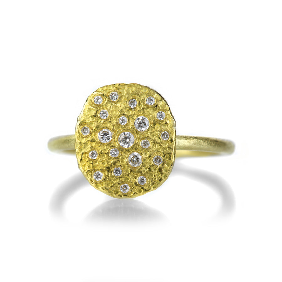 Petra Class Round Silk Textured Diamond Ring | Quadrum Gallery