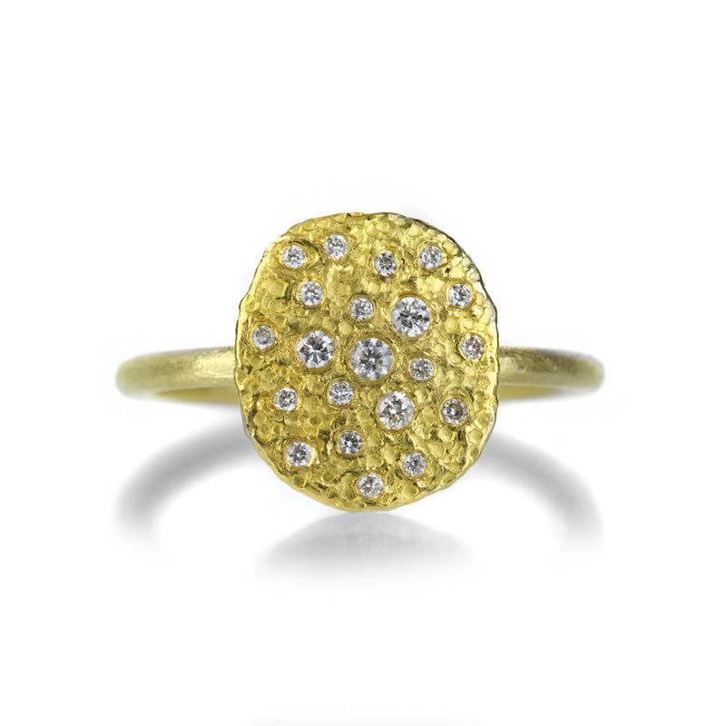 Petra Class Round Silk Textured Diamond Ring | Quadrum Gallery