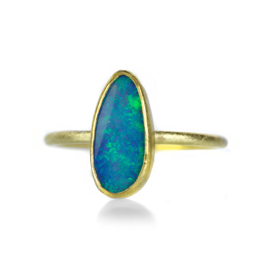 Petra Class Medium Australian Opal Doublet Ring | Quadrum Gallery