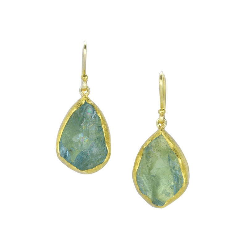 Petra Class Bezet Set Aquamarine Crystal Drop Earrings | Quadrum Gallery